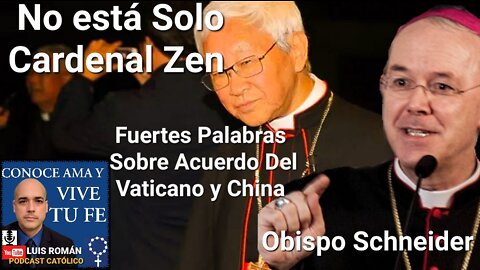 😱 Fuertes Palabras Acuerdo VATICANO y CHINA 🤫 Obispo Schneider 😔 Arresto Cardenal Zen / Luis Roman