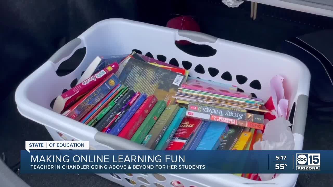 Chandler teacher goes above and beyond to make online learning fun