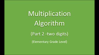 Math-Multiplication Algorithm - part 2