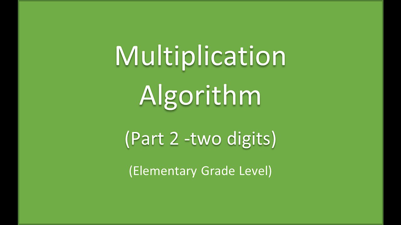 Math-Multiplication Algorithm - part 2