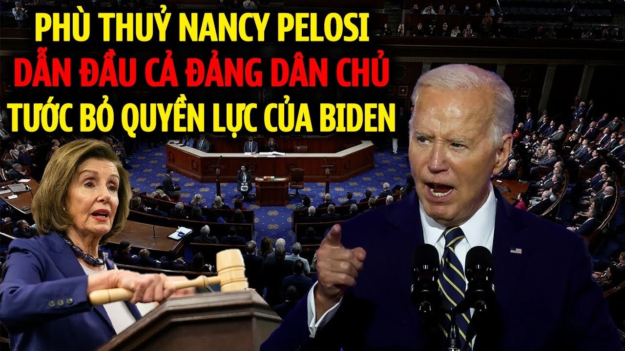 Lão bà Nancy Pelosi dẫn đầu Phe dân chủ tống Joe Biden ra khỏi Toà Bạch Ốc đưa Harris lên thay thế