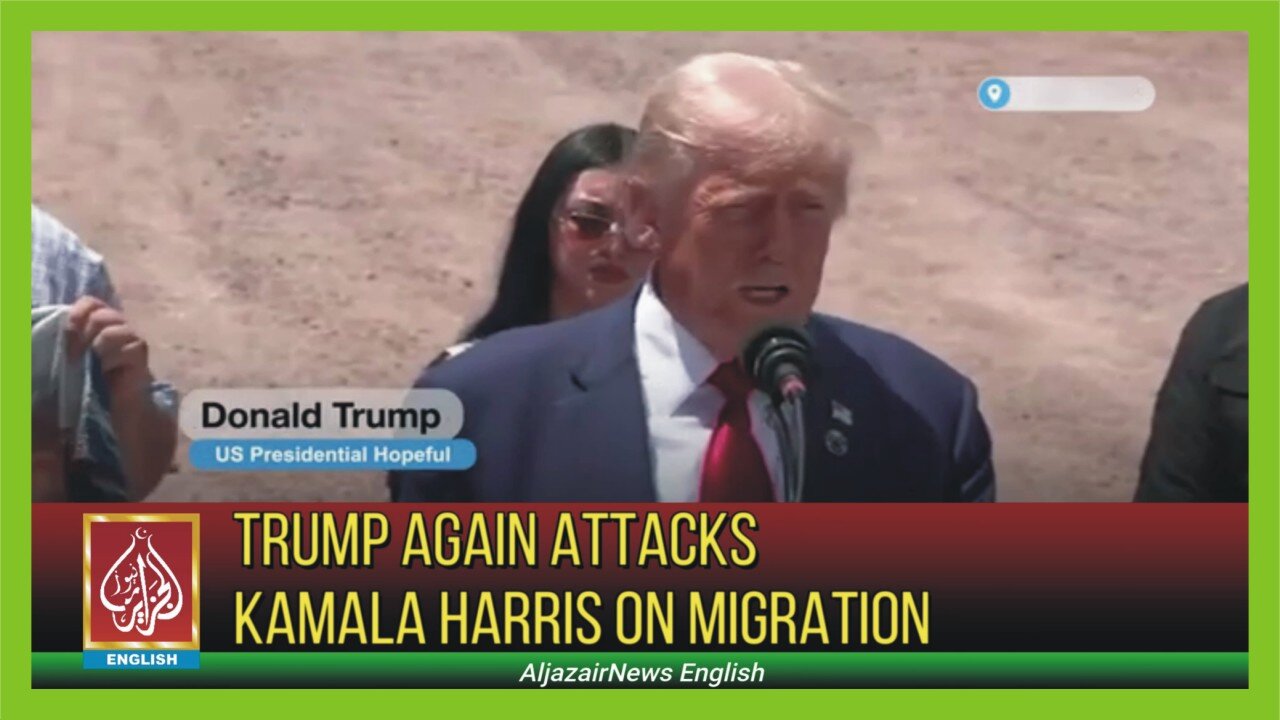 Trump Again Attacks Kamala Harris On Migration | AljazairNews