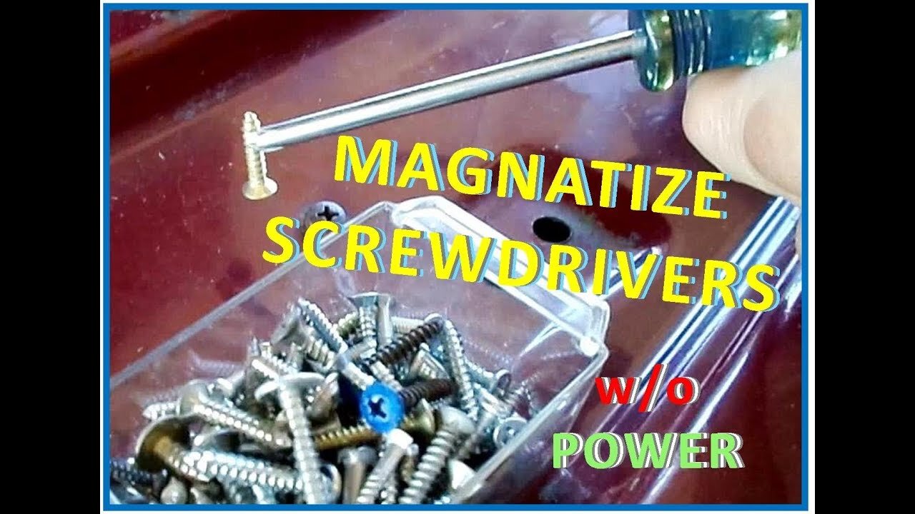 🧲 How To Magnetize A Screwdriver | No Power Source Needed!!