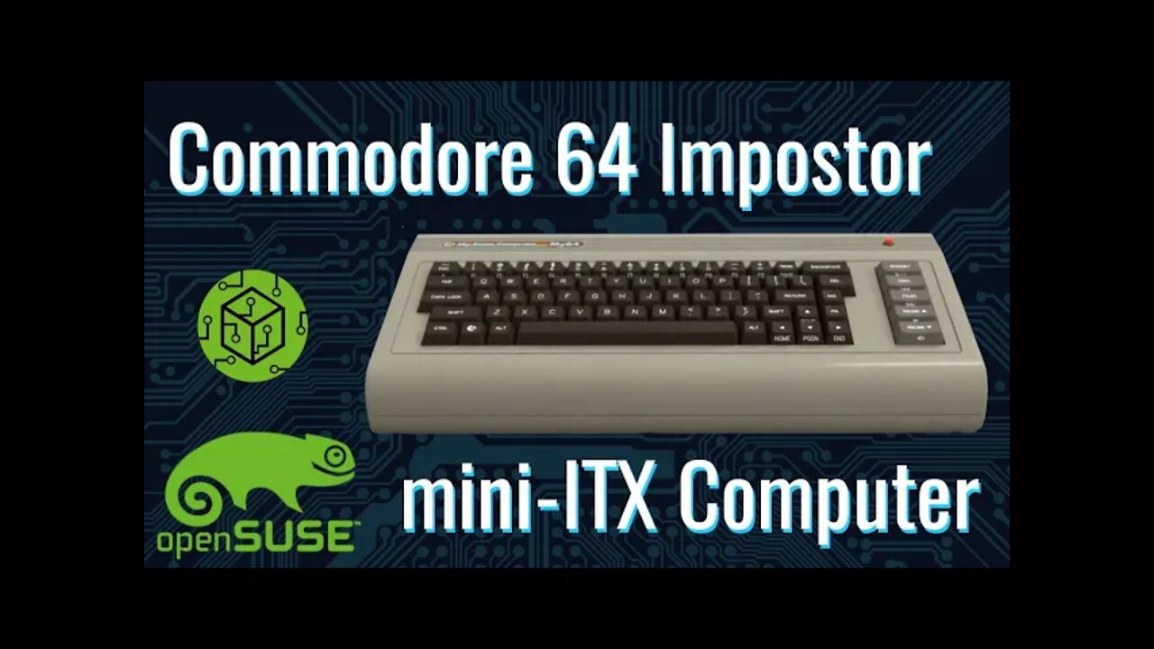 Commodore 64 Impostor C64x mini ITX Computer with openSUSE Linux