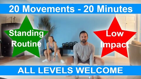 Rise & Shine Morning Workout #7 @ Home 20 Minute Functional Movements - All Standing Low Impact