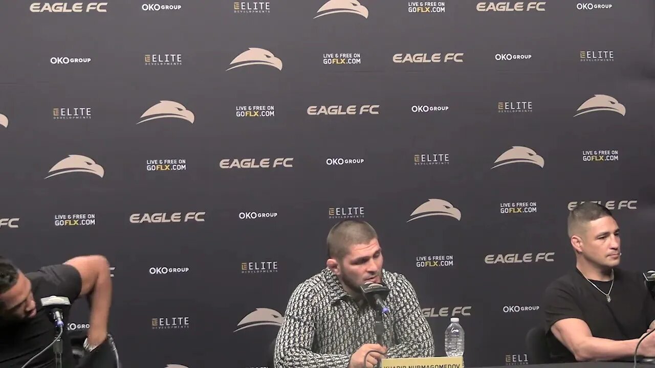 Khabib Nurmagomedov says the UFC should treat their fighters good because Eagle FC will sign them