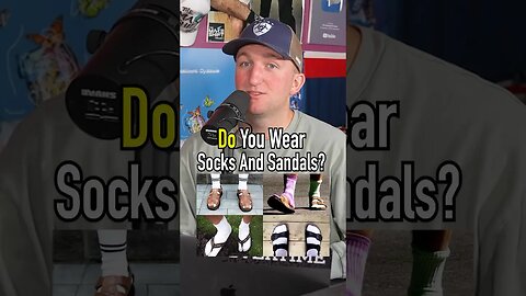 SOCK WITH SANDALS?! Do You Do It? #shorts #clothing #style #fashion #debate