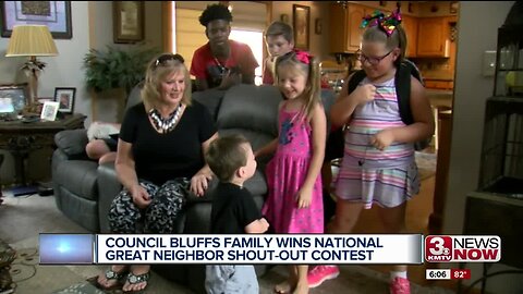 Council Bluffs family wins national Great Neighbor Shout-Out contest