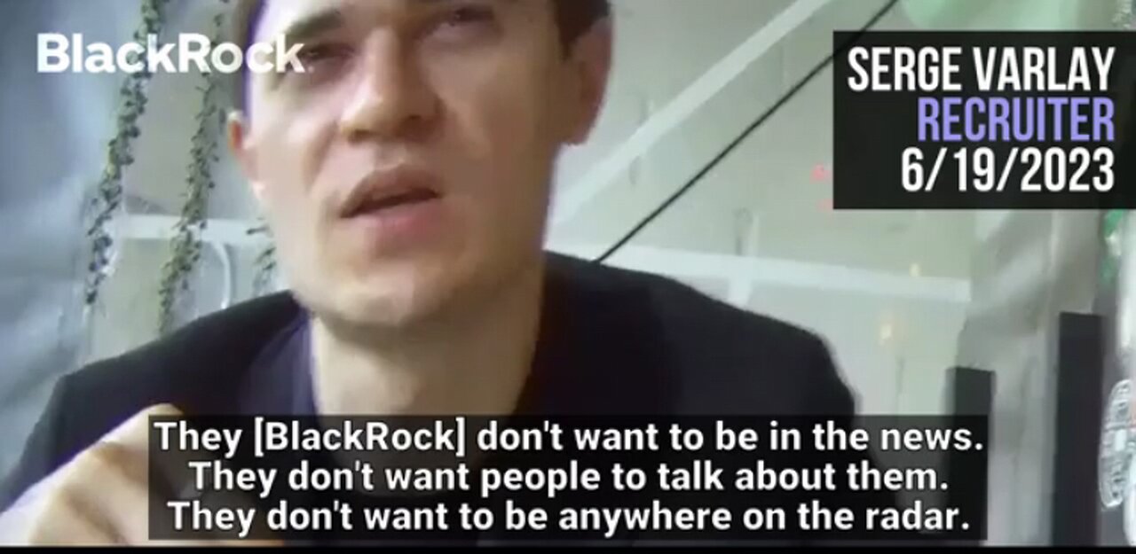 BlackRock Recruiter Who ‘Decides People’s Fate’ Says ‘War is Good for Business’ Undercover Footage