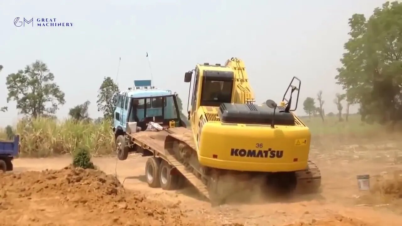 World Dangerous Huge Excavator Operator Skill - Oversize Load Heavy Equipment Machines Working