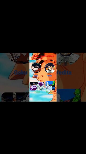 Qual seu personagem favorito de Dragon Ball ? #shorts