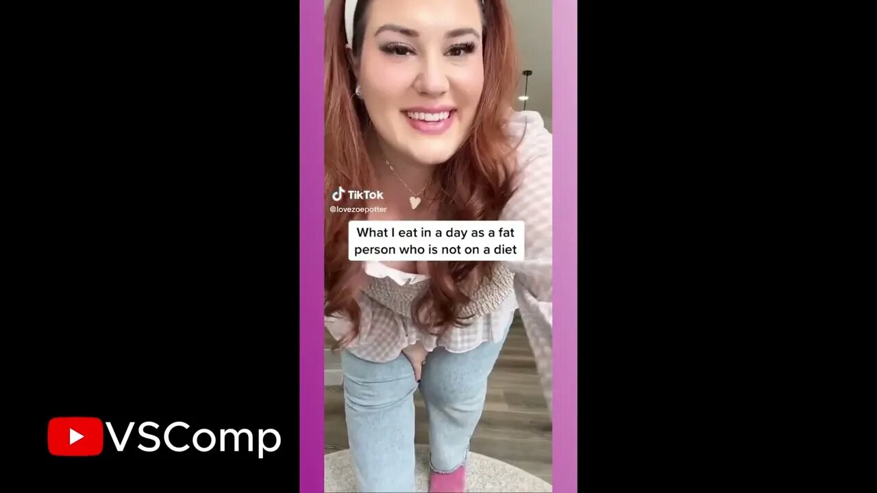 what I eat in a day as a fat person | tiktok compilation