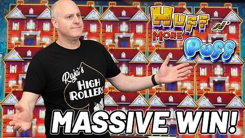 RAJA DOES IT AGAIN! 🚧 FULL SCREEN OF MANSIONS ON HIGH LIMIT HUFF N MORE PUFF!