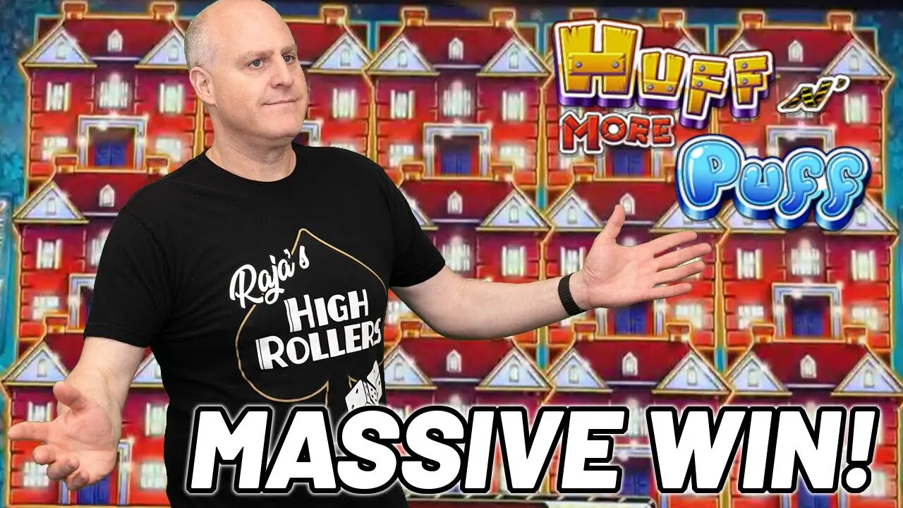 RAJA DOES IT AGAIN! 🚧 FULL SCREEN OF MANSIONS ON HIGH LIMIT HUFF N MORE PUFF!
