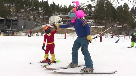 Skiers celebrate Easter on slopes for Gaper Day