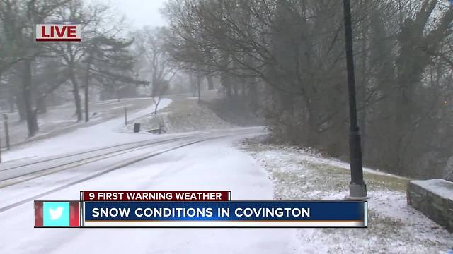 Snow in Covington and Over-the-Rhine