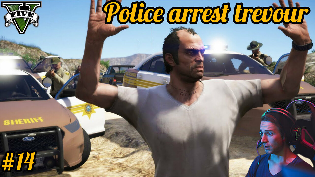 Police arrest trevour in gta 5 😱