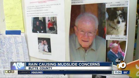 Rain causes mudslide concerns in Camp Fire zone