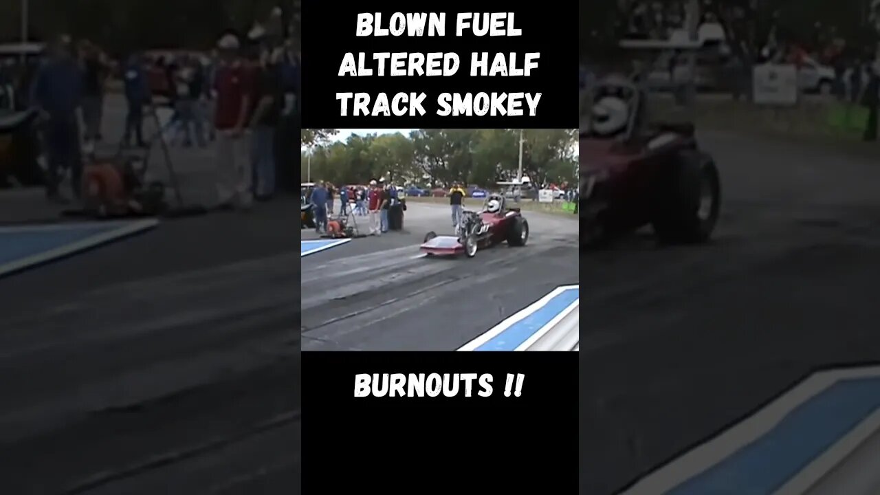 Blown Fuel Altered Half Track Epic Burnouts! #shorts