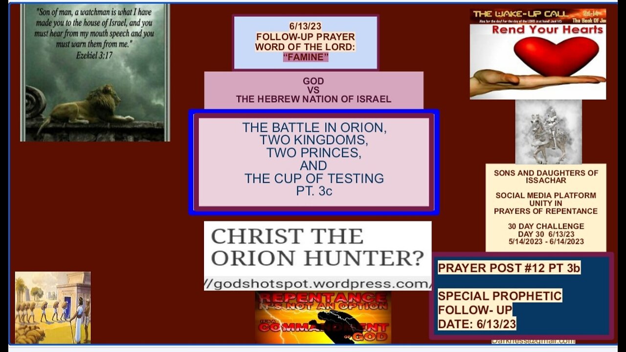 SONS AND DAUGHTERS OF ISSACHAR CALL FOR NATIONAL REPENTANCE, #12 PT. 3C, PROPHETIC PRAYER POST