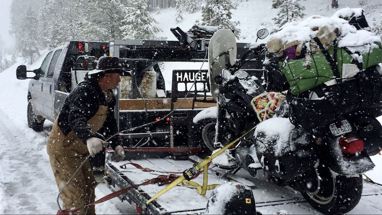 Romdanes Lagerfeuer Geschichten Episode # 11 / Mit der Harley im Schneesturm