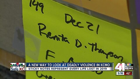 UMKC professor charts 2019 homicides on his office door