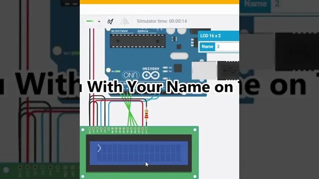 Comment Name 'n Message and I'll Make a Video For You With Name on #Tinkercad Arduino Simulation