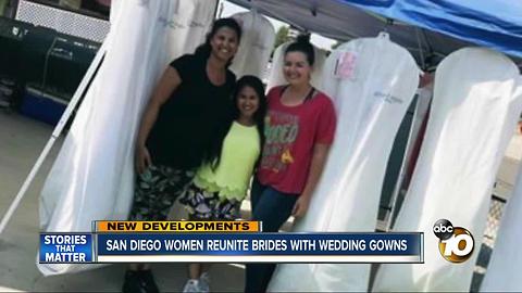 San Diego women reunite brides with wedding gowns