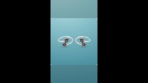 silver toe ring design #