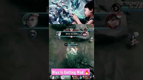 Don't getting close when Miya Mad #mobilelegends #razimaruyama #savage #miya