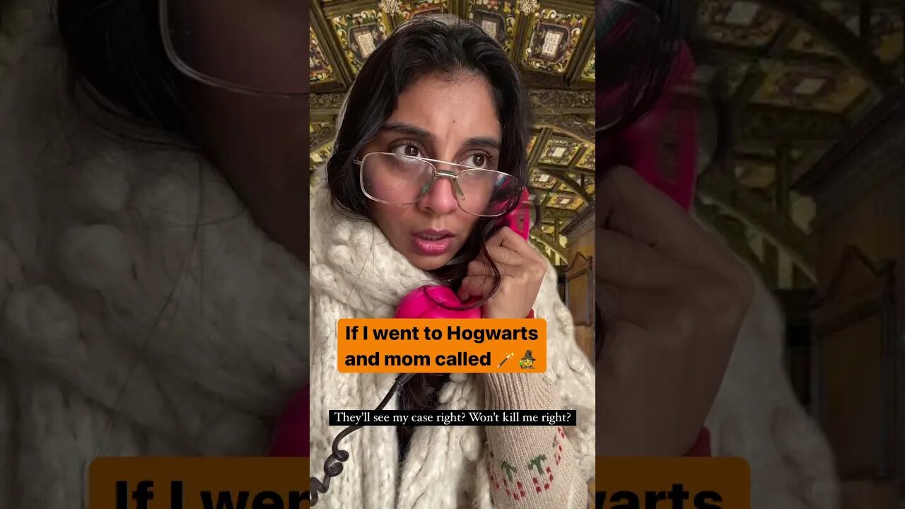 Dolly Singh's skit where she calls her mom like she's at Hogwarts