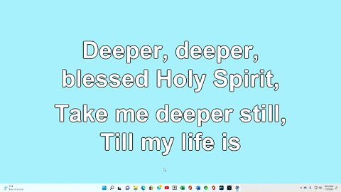 Deeper, Deeper Verse 2