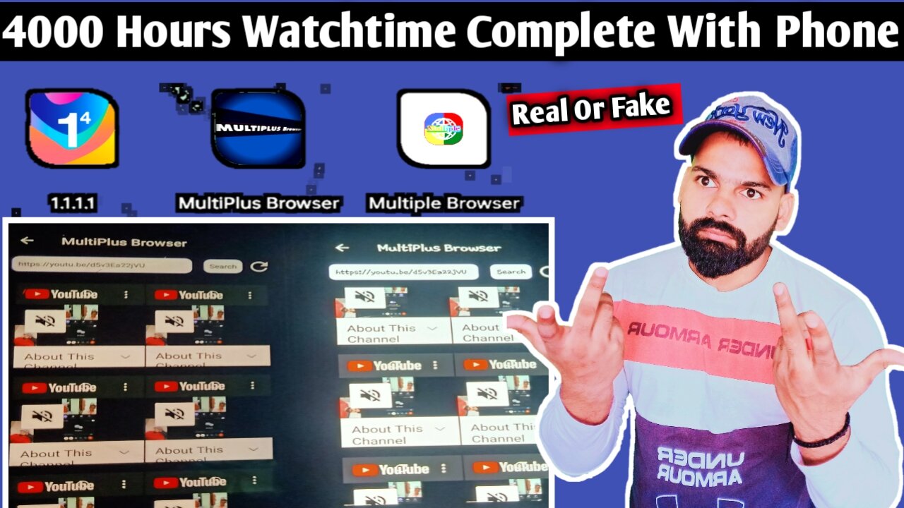 Complete 4000 hours watchtime with Mobile on YouTube