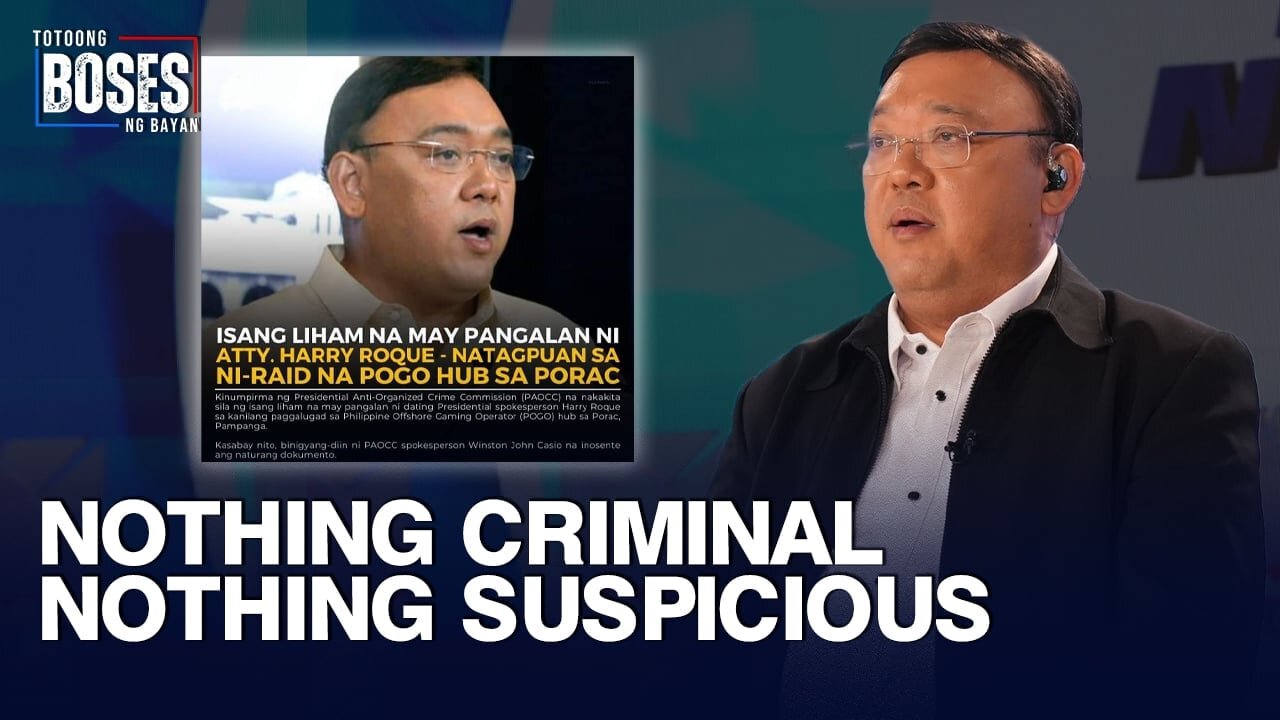 Atty. Roque sa pagsangkot sa kanya sa Porac Pogo hub: Nothing criminal, nothing suspicious