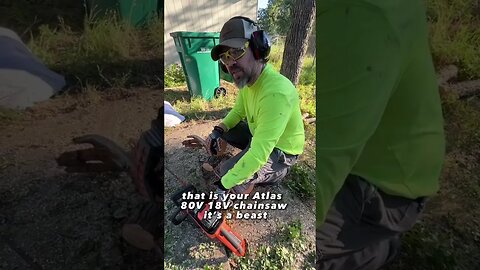 The ATLAS 18” 40V/80V Chainsaw Helps Cleanup After The Storm