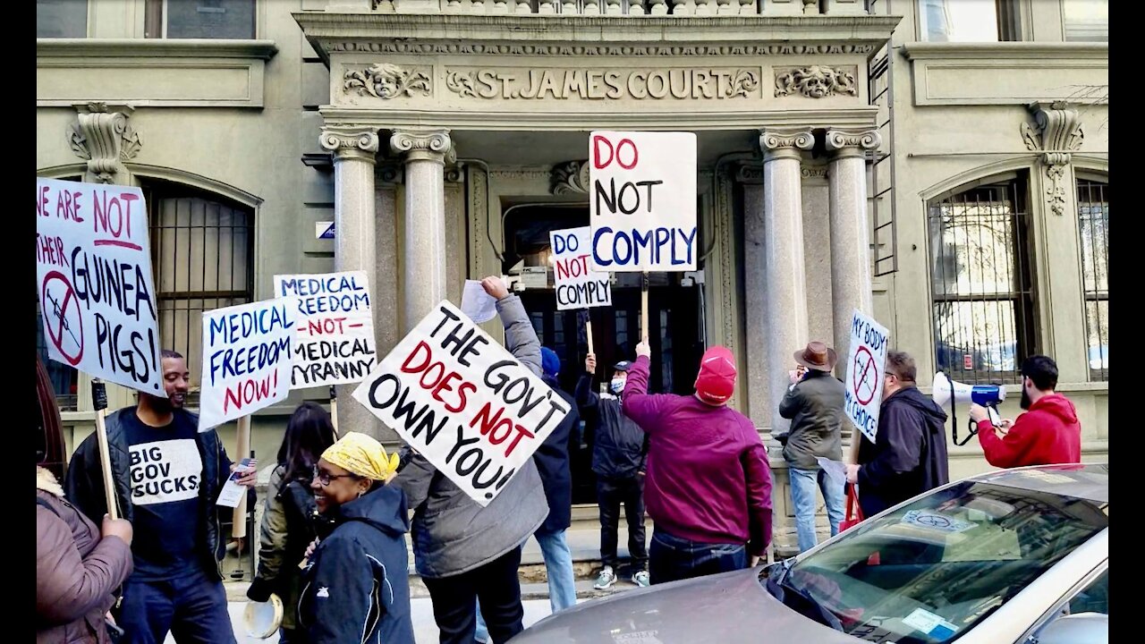 WOW! BLM and MAGA Unite in NYC to oppose the Covid 19 mandate!