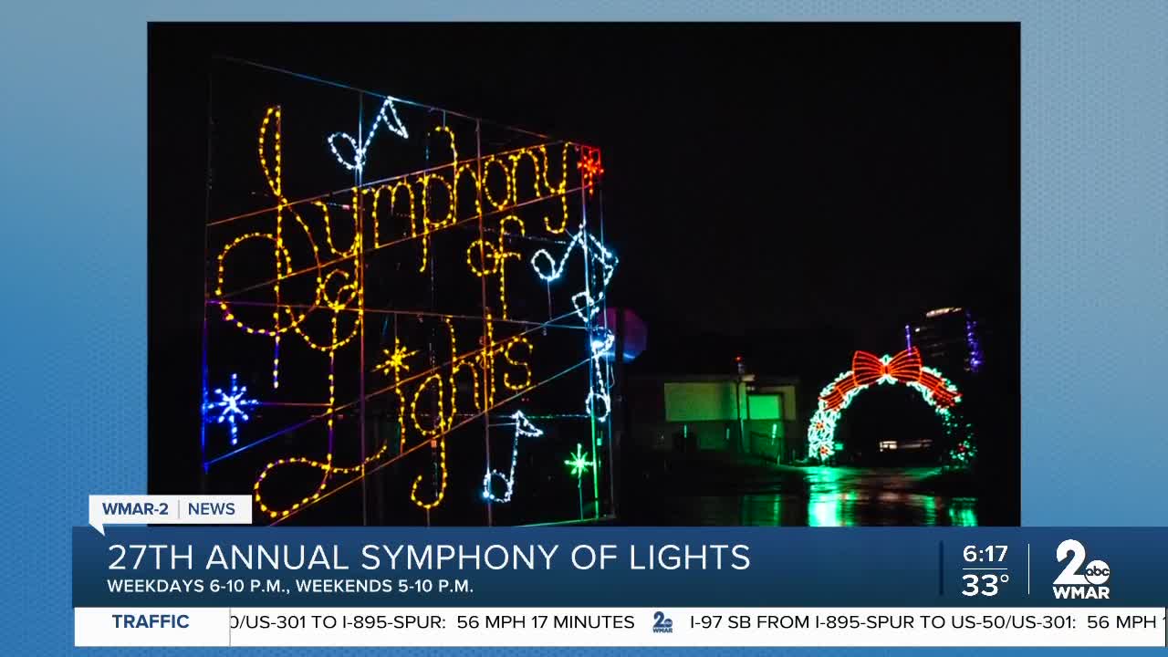 27th Annual Symphony of Lights is underway and bringing holiday cheer at Merriweather Post Pavillion in Columbia