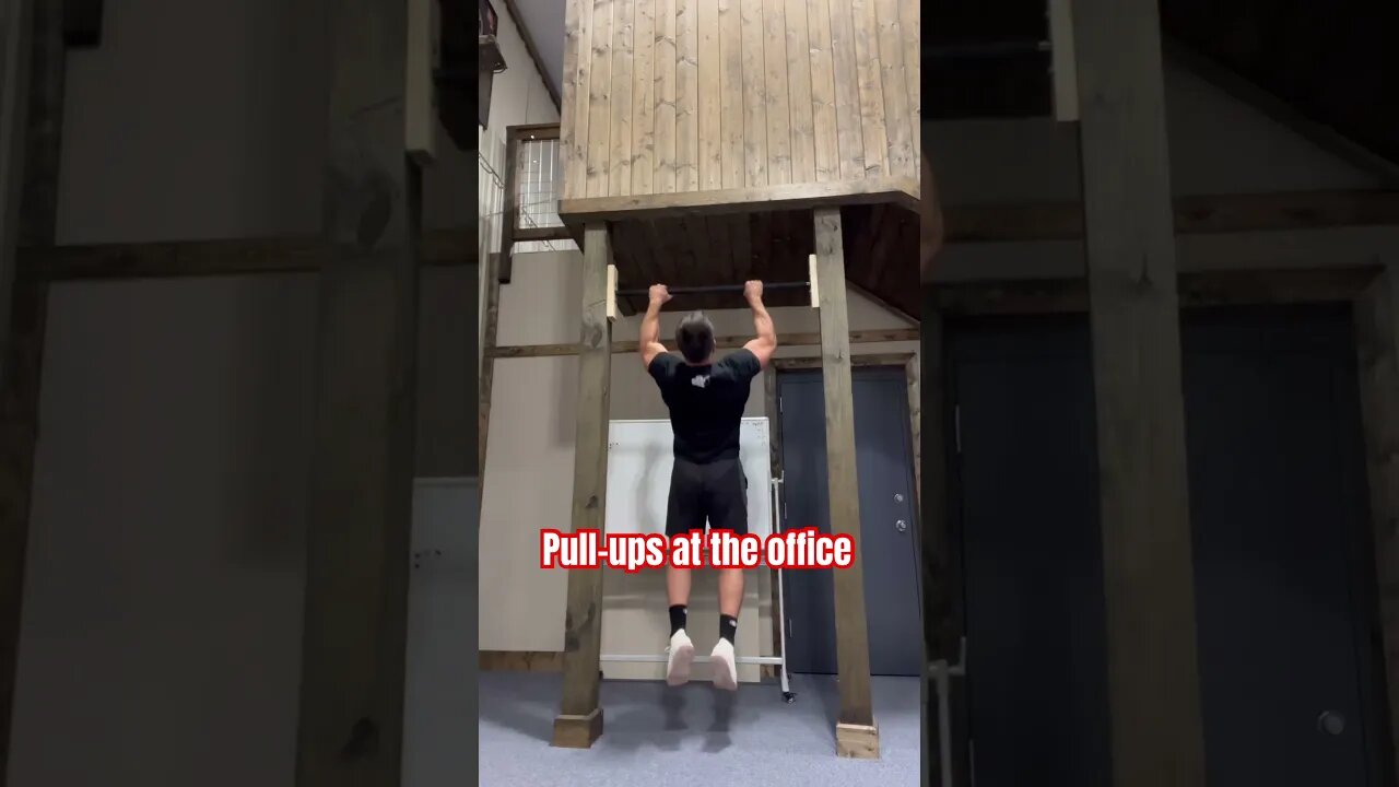 Pull-ups at the office #shorts