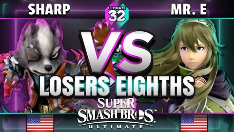 ULTIMATE 32 - NEST | Sharp (Wolf) vs. Mr. E (Lucina) - Smash Ultimate Losers Top 8