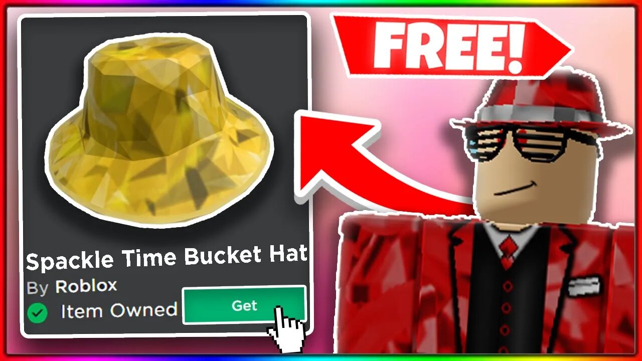 💎 How To Get The Sparkle Time Bucket Hat On Roblox FOR FREE!