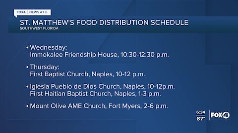 Local food pantry distribution this week