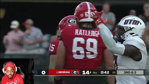 Reacting To #1 Georgia vs UT Martin Highlights