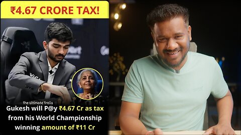 Chess Champ Gukesh Loses ₹4.65 Cr to Taxes: Crypto Next? #Dieselhead