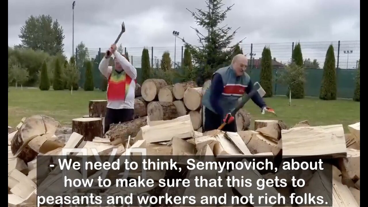 Lumberjack Lukashenko trolls EU Cucks: We won't let EU brothers freeze!