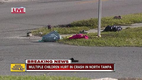 Children hit by vehicle in Tampa, police say