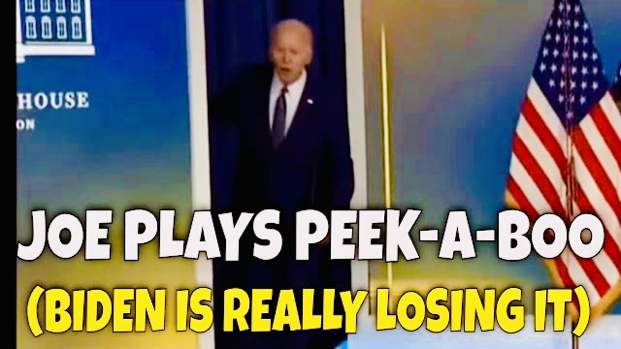 Joe Biden plays PEEK-A-BOO with the Press 🤦‍♂️ (He's Getting Worse)