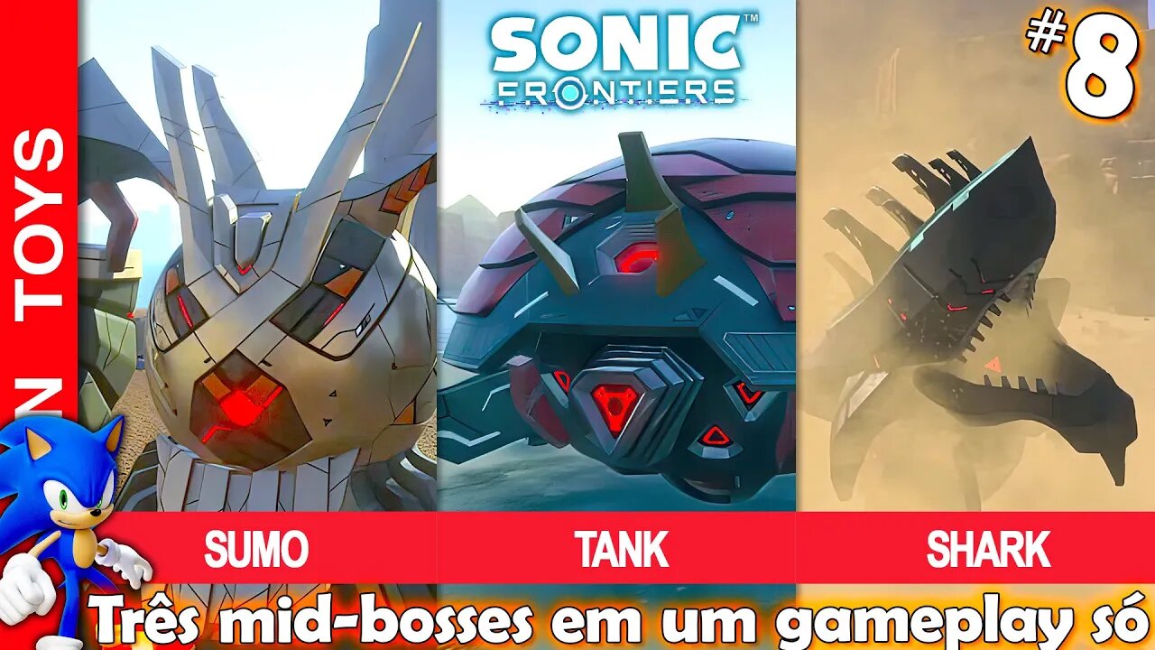 SONIC FRONTIERS #8 🔵 Veja onde ficam e como derrotar estes 3 mid-bosses!!! Achei as lutas IRADAS! 💥