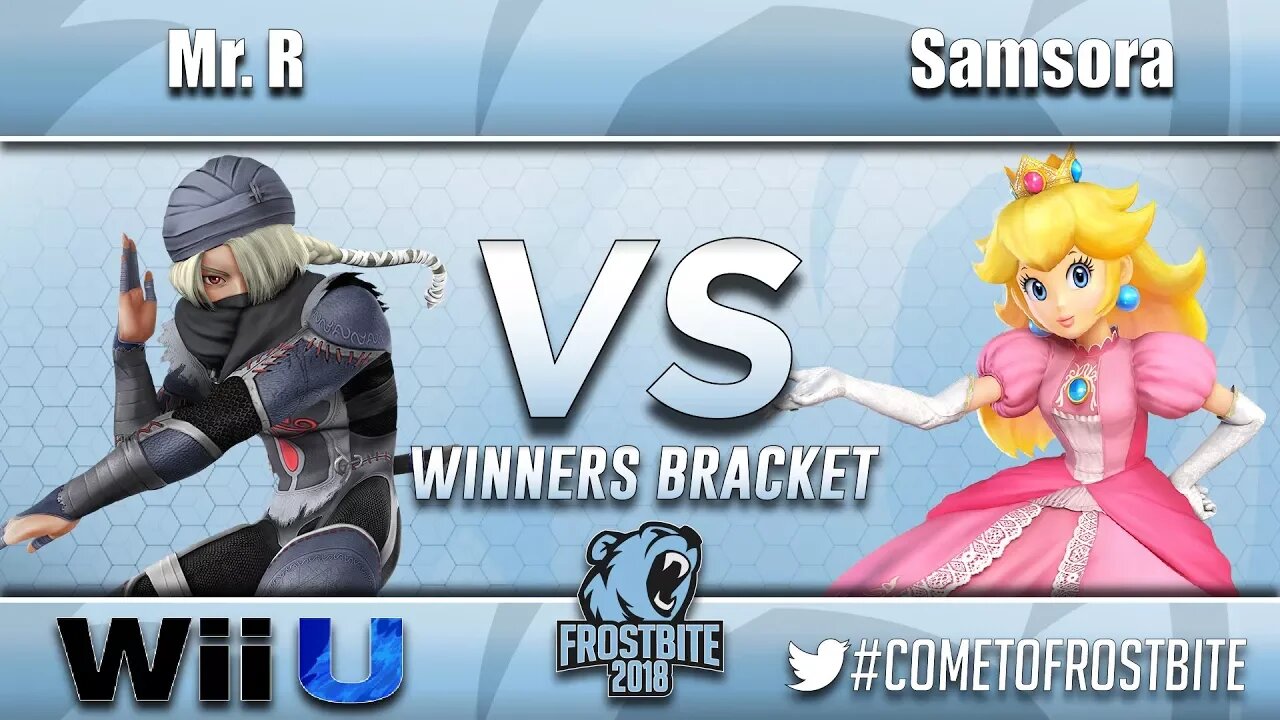 bc | Mr. R (Sheik) vs. Samsora (Peach) - Wii U Top 48 - Frostbite 2018