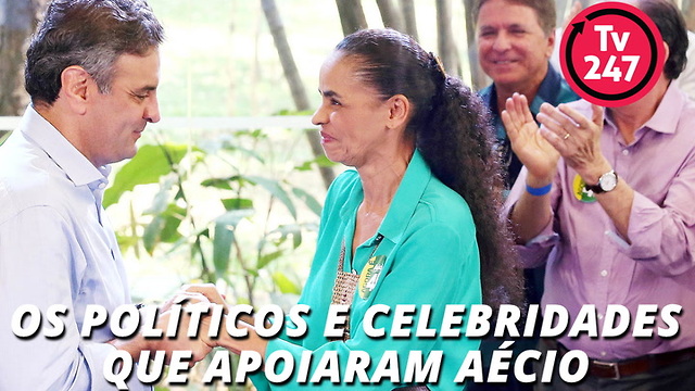 Os políticos e celebridades que apoiaram Aécio