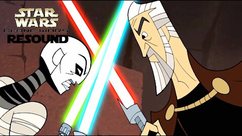 STAR WARS Clone Wars Micro series : Dooku vs Ventress RE-SOUND